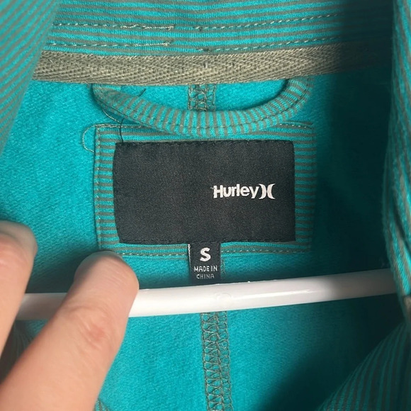 Women’s Hurley Jacket Teal with Stripes size Small - Picture 2 of 7